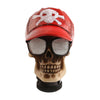 Universal Car Manual Gear Shift Lever Head Skull Baseball Cap Shifter Red