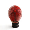 Universal Car Manual Gear Shift Lever Head Skull Baseball Cap Shifter Red