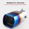 2.5'' Stainless Steel Car SUV Exhaust Pipe Tail Muffler Silencer Tip  Blue