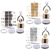 DIY Jewelry Making Supplies Earring Earwire Kit with Jewelry Tools Golden