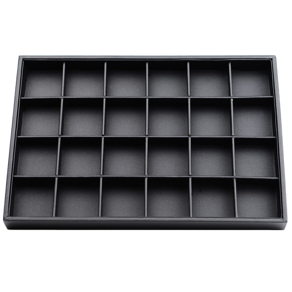 Multifunction Jewelry Tray Showcase Display Organizer 24 Grid