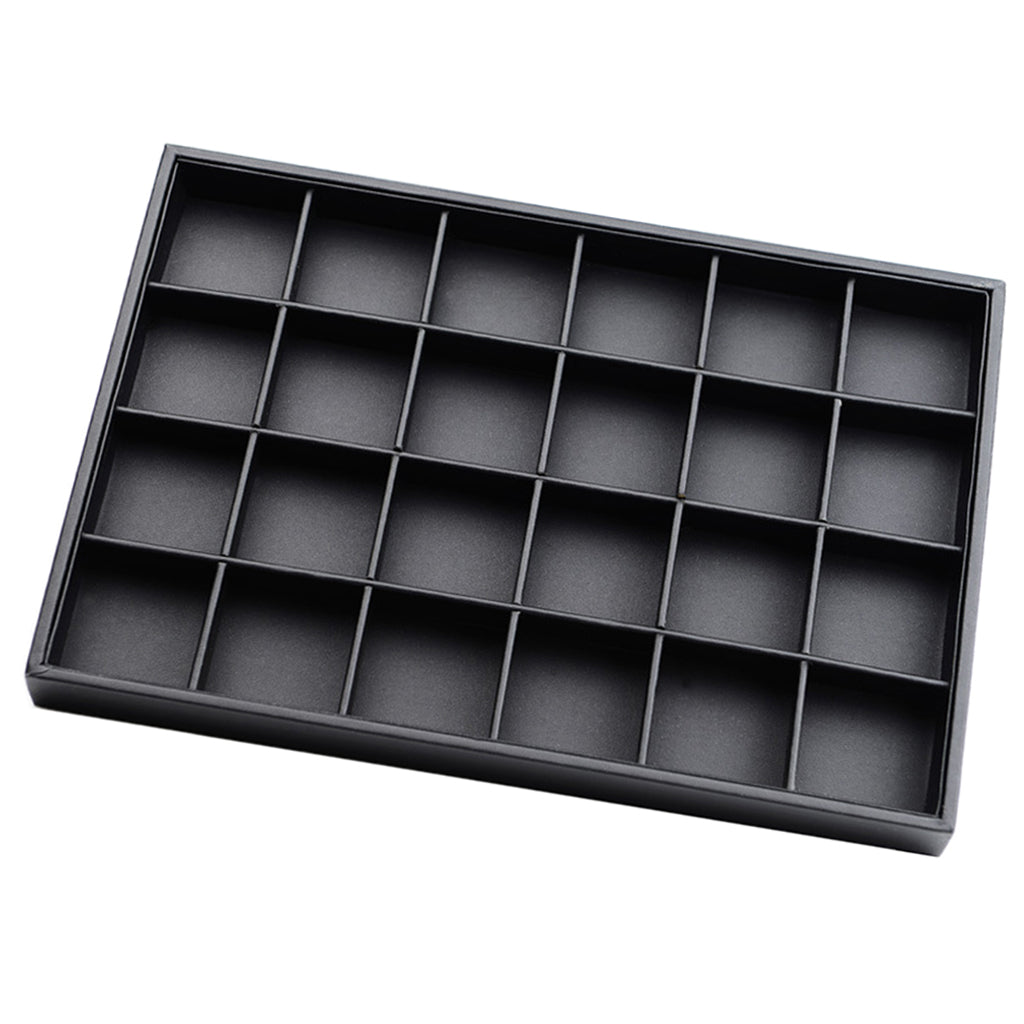 Multifunction Jewelry Tray Showcase Display Organizer 24 Grid