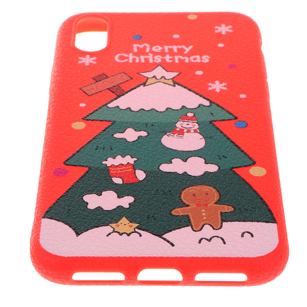 Cute Christmas Tree Soft TPU Case Full Cover Shell for iPhone iPhone X XS