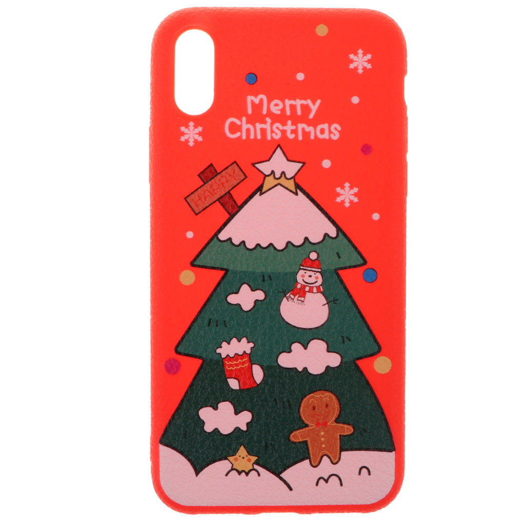 Cute Christmas Tree Soft TPU Case Full Cover Shell for iPhone iPhone X XS