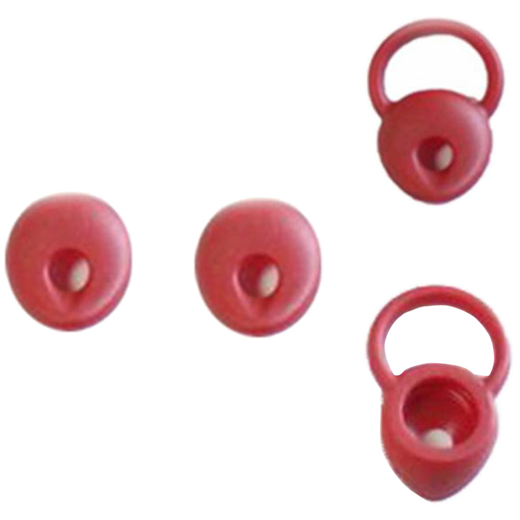 2 Pairs Universal Silicone Earbuds Eartips Caps for Jabra Mini Red