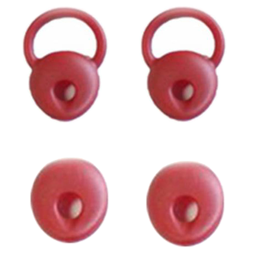 2 Pairs Universal Silicone Earbuds Eartips Caps for Jabra Mini Red