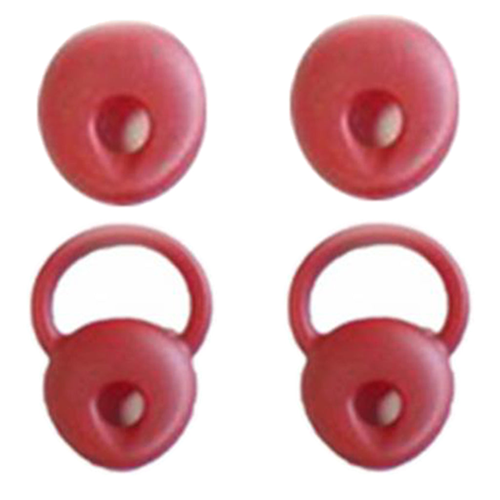 2 Pairs Universal Silicone Earbuds Eartips Caps for Jabra Mini Red