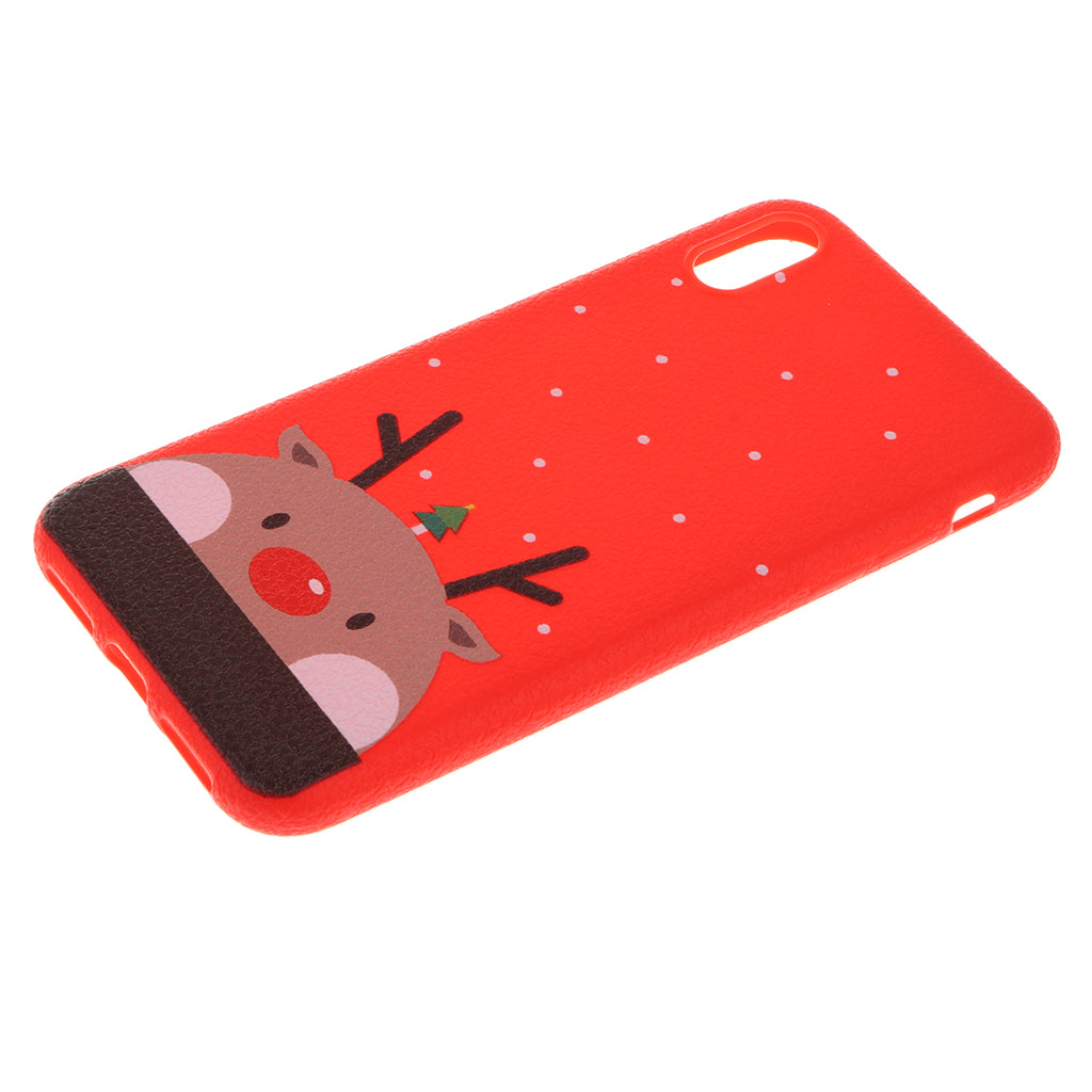 Cute Christmas Reindeer Soft TPU Case Full Cover for iPhone  iPhone XR