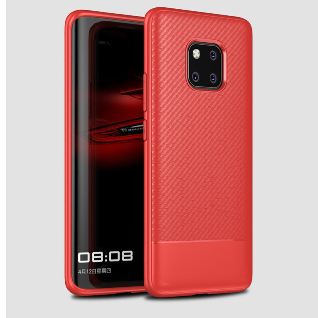 TPU Silicone Gel Case Best Protection Cover for Huawei Mate 20 Pro Red