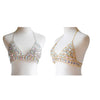 New Women Harness Top Bra Bikini Chainmail Lingerie Chest Body Chain Golden