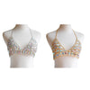 New Women Harness Top Bra Bikini Chainmail Lingerie Chest Body Chain Golden