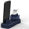 3 In 1 Silicone Charger Stand Charging Dock for Apple Devices Blue