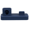 3 In 1 Silicone Charger Stand Charging Dock for Apple Devices Blue