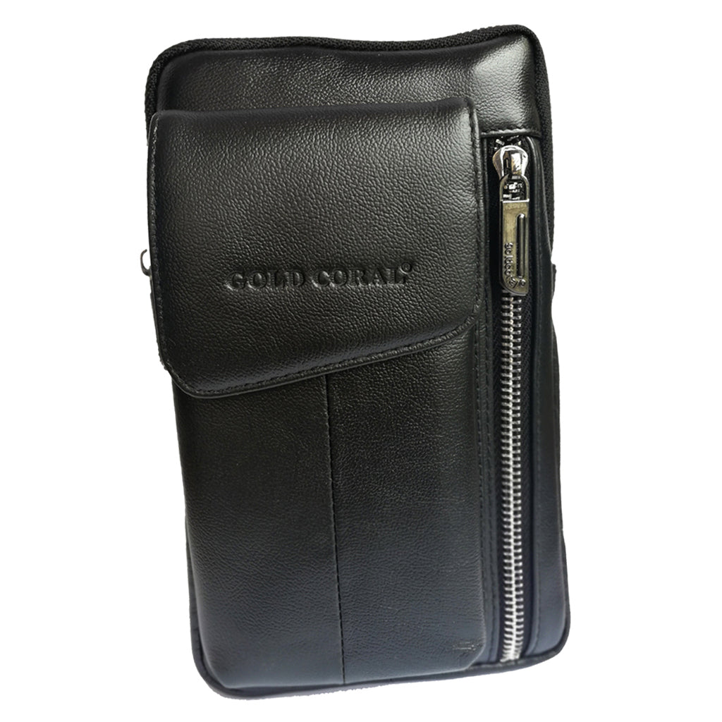 Handbag Purse Strap Pouch Universal Phone Crossbody Leather Bag  black
