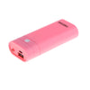 Power Bank Case 2x18650 External Battery Charger Box W/ LED Flashlight Pink