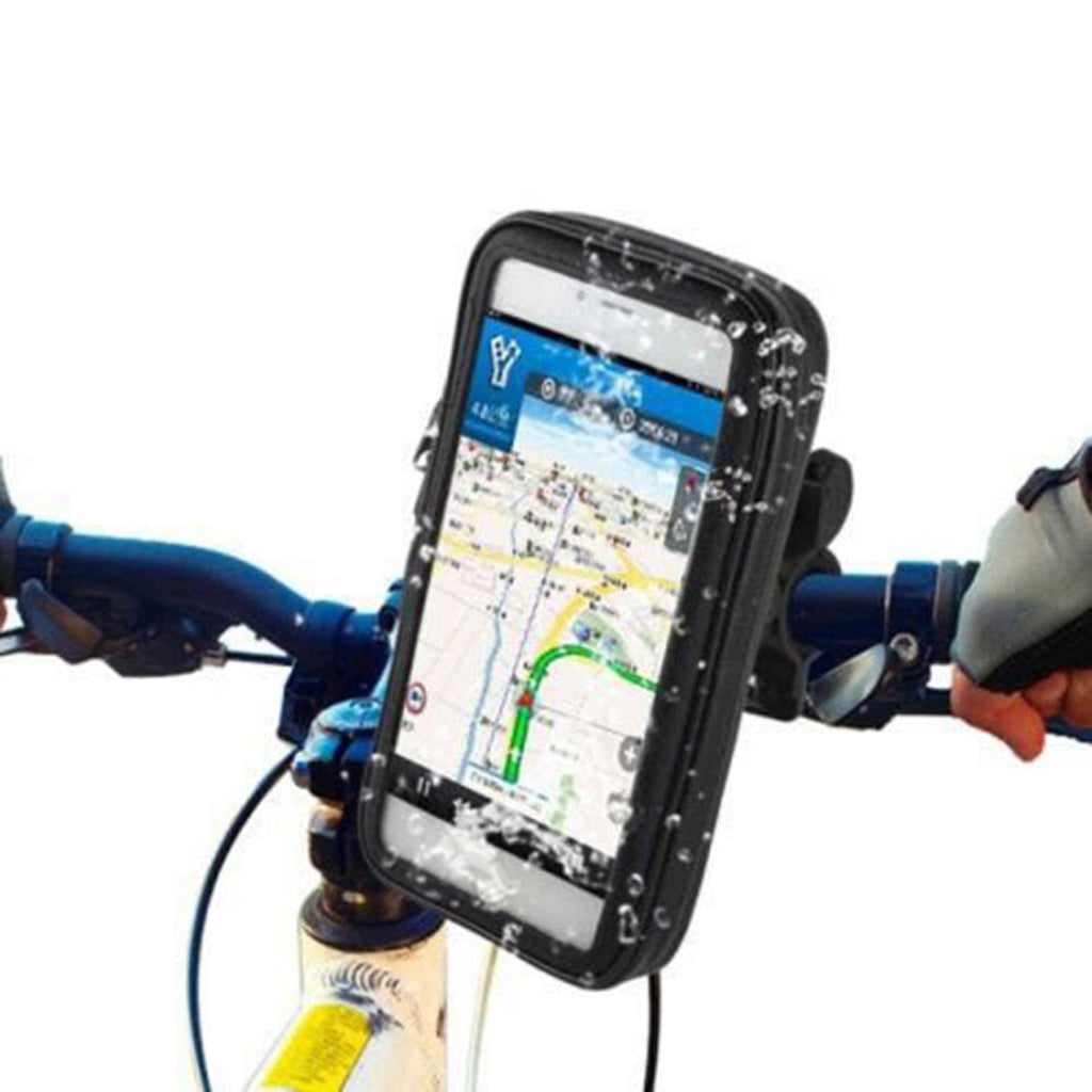 Motorcycle Waterproof Phone Case Bag With Handlebar Mount Holder Black S Bag