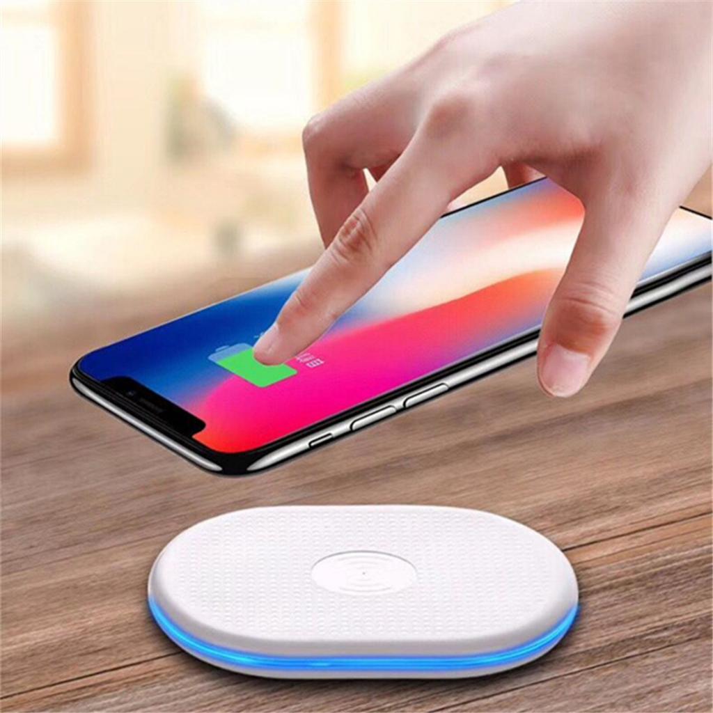 Universal Wireless Charger Pad Qi 5W Charging for Samsung S8 iPhone 8 White