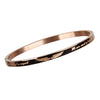 Titanium Steel Bracelet Cuff Bangle Angel Wing Wristband for Women Rose Gold