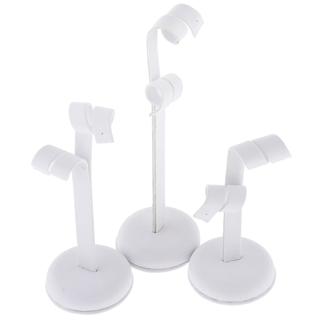 3 Pieces Vintage Jewellery Tree Earrings Hanger Holder Organizer Rack White