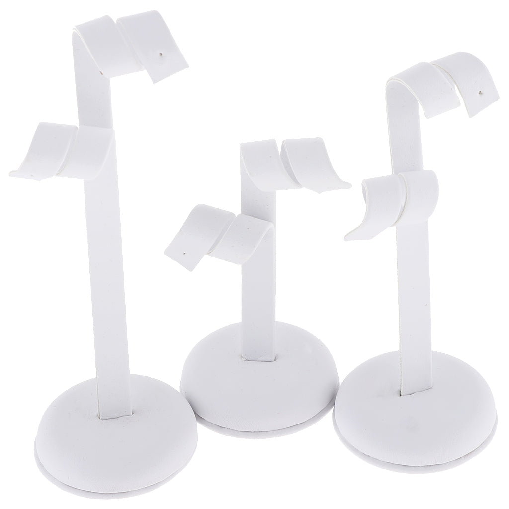 3 Pieces Vintage Jewellery Tree Earrings Hanger Holder Organizer Rack White