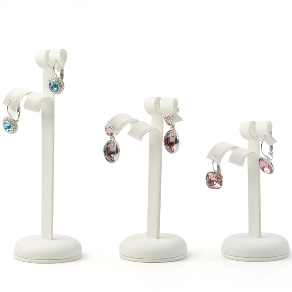 3 Pieces Vintage Jewellery Tree Earrings Hanger Holder Organizer Rack White