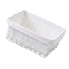 iron basket bathroom box kitchen storage basket White with interfacing