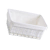 iron basket bathroom box kitchen storage basket White with interfacing