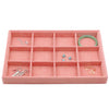 Ring Earrings Necklace Jewelry Display Organizer Box Tray Showcase Holder 4