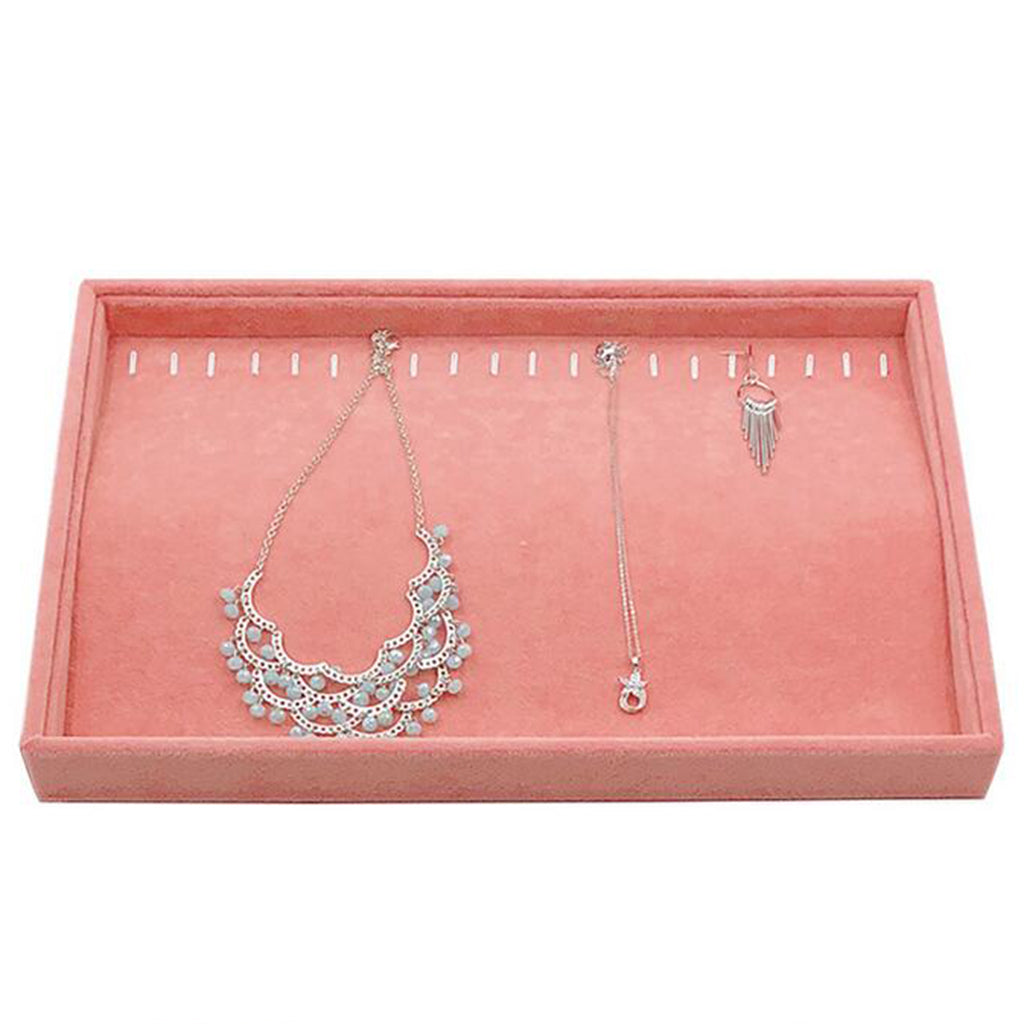 Ring Earrings Necklace Jewelry Display Organizer Box Tray Showcase Holder 6