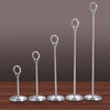 Hotel Stainless Steel Table Place Card Holder Table Number Stand  35.5cm