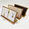 Solid Wood Jewelry Display Board Stand Holder Showcase Organize as described