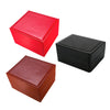 Red PU Leather Single Slot Watch Bracelet Case Wristwatch Box Organizer