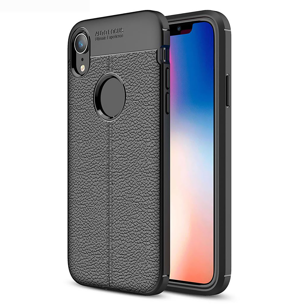 Shockproof Silicone Bumper Phone Case Soft Cover For iPhone XR Black