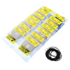 950pcs Rubber Silicone Watch Gasket O-Ring Back Case Seals 12mm-30mm 0.7mm