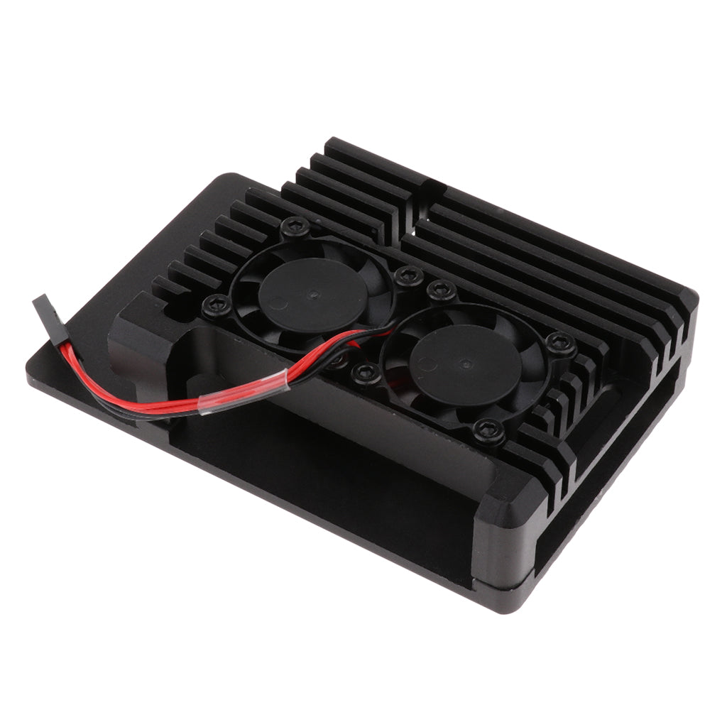 NEW Dual Fan Heatsink  W/  Case for Raspberry Pi 3B+/Pi 3 B/Pi 2B/ Pi 2B+