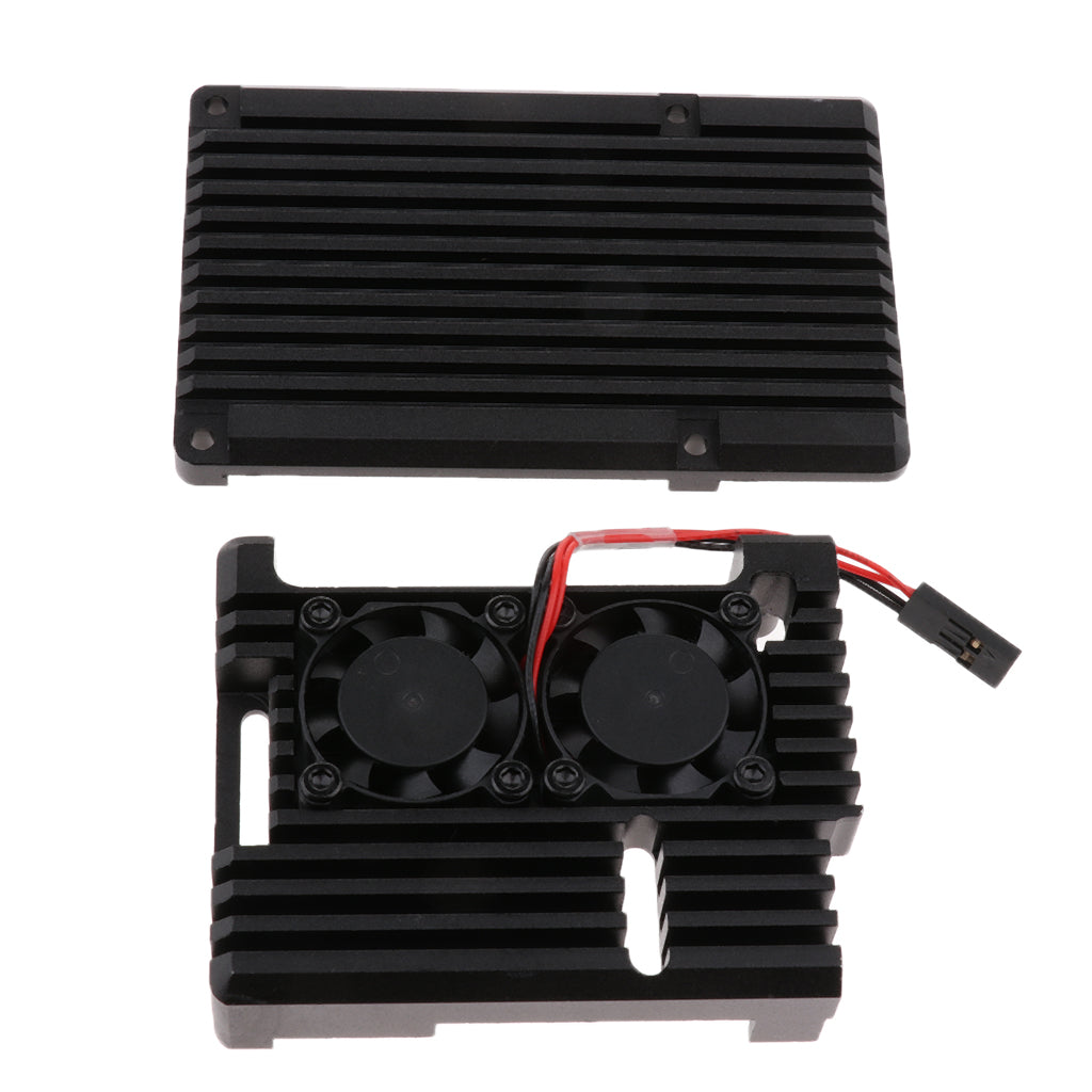 NEW Dual Fan Heatsink  W/  Case for Raspberry Pi 3B+/Pi 3 B/Pi 2B/ Pi 2B+