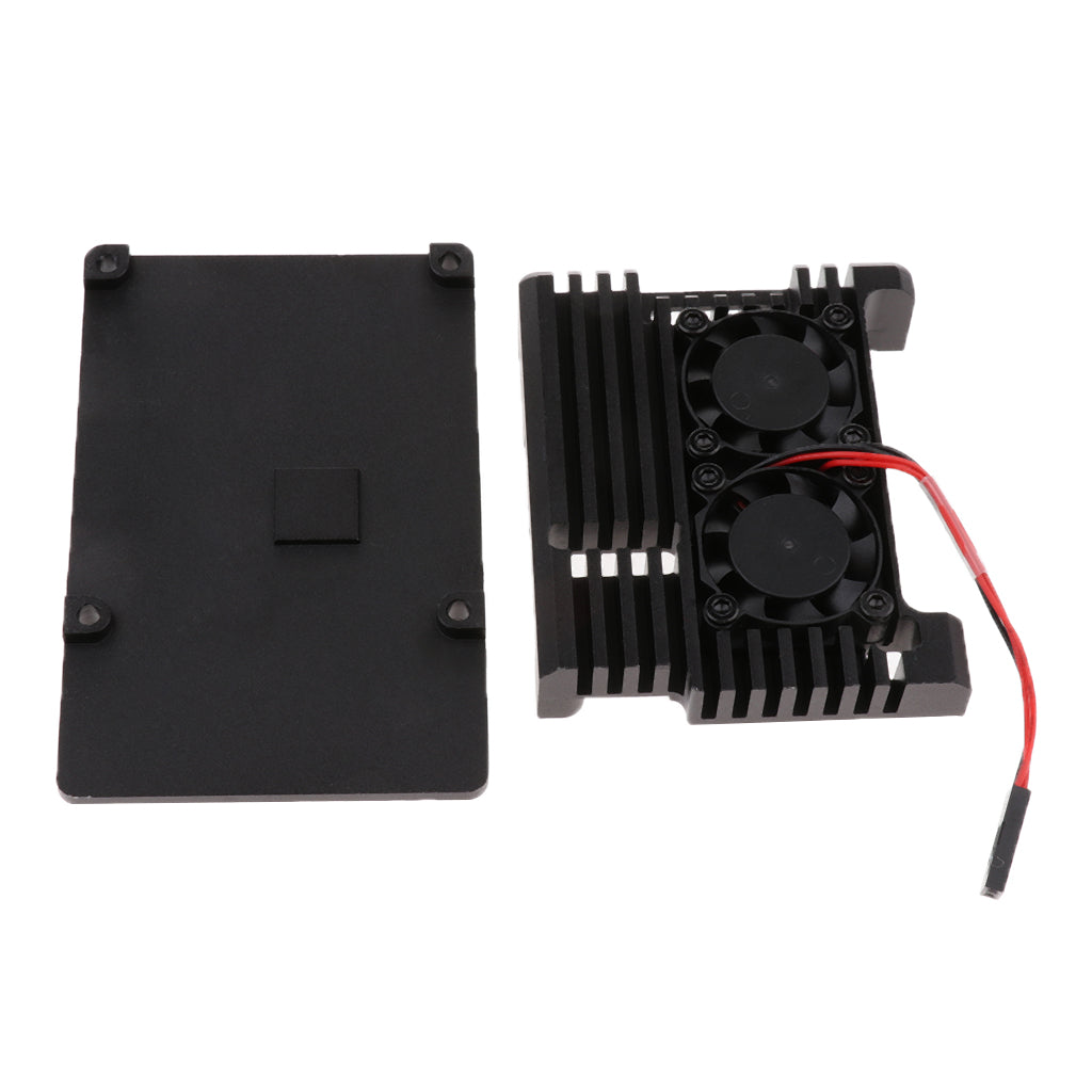 NEW Dual Fan Heatsink  W/  Case for Raspberry Pi 3B+/Pi 3 B/Pi 2B/ Pi 2B+