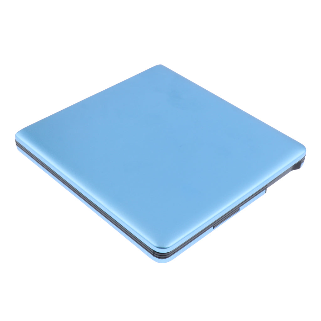 USB 3.0 High-Speed CD/DVD/VCD Burner Player External Drive Blue