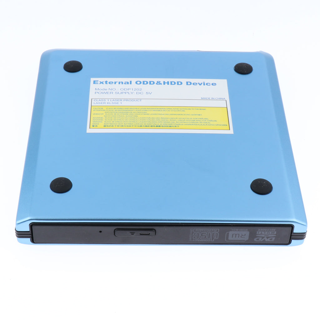 USB 3.0 High-Speed CD/DVD/VCD Burner Player External Drive Blue