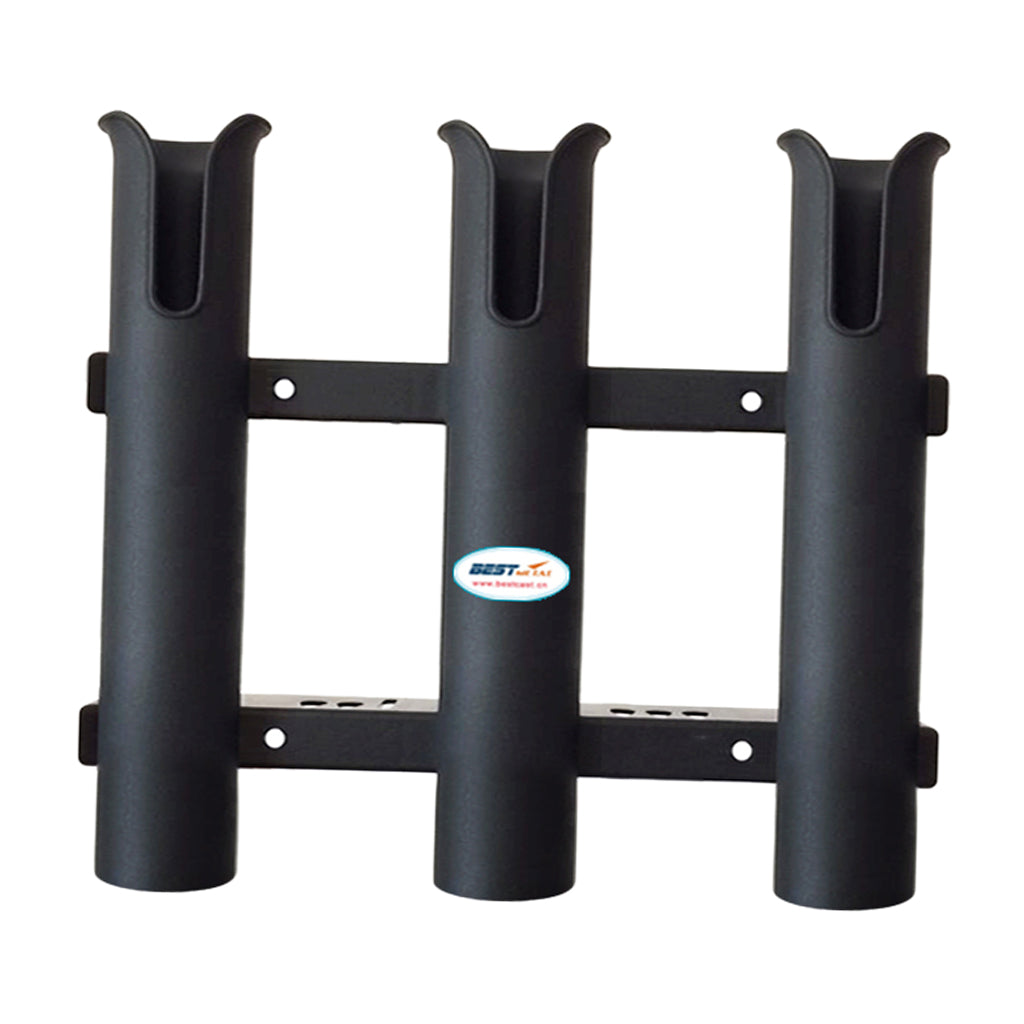 3 Tubes Link White Plastic Fishing Rod Racks Fishing Rod Racks Holder