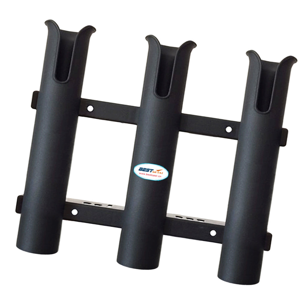 3 Tubes Link White Plastic Fishing Rod Racks Fishing Rod Racks Holder