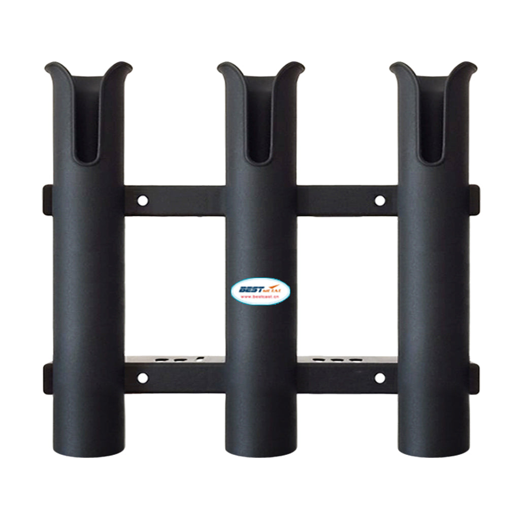 3 Tubes Link White Plastic Fishing Rod Racks Fishing Rod Racks Holder