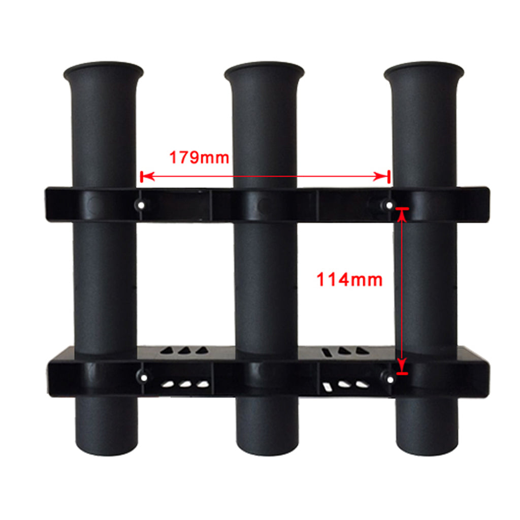 3 Tubes Link White Plastic Fishing Rod Racks Fishing Rod Racks Holder