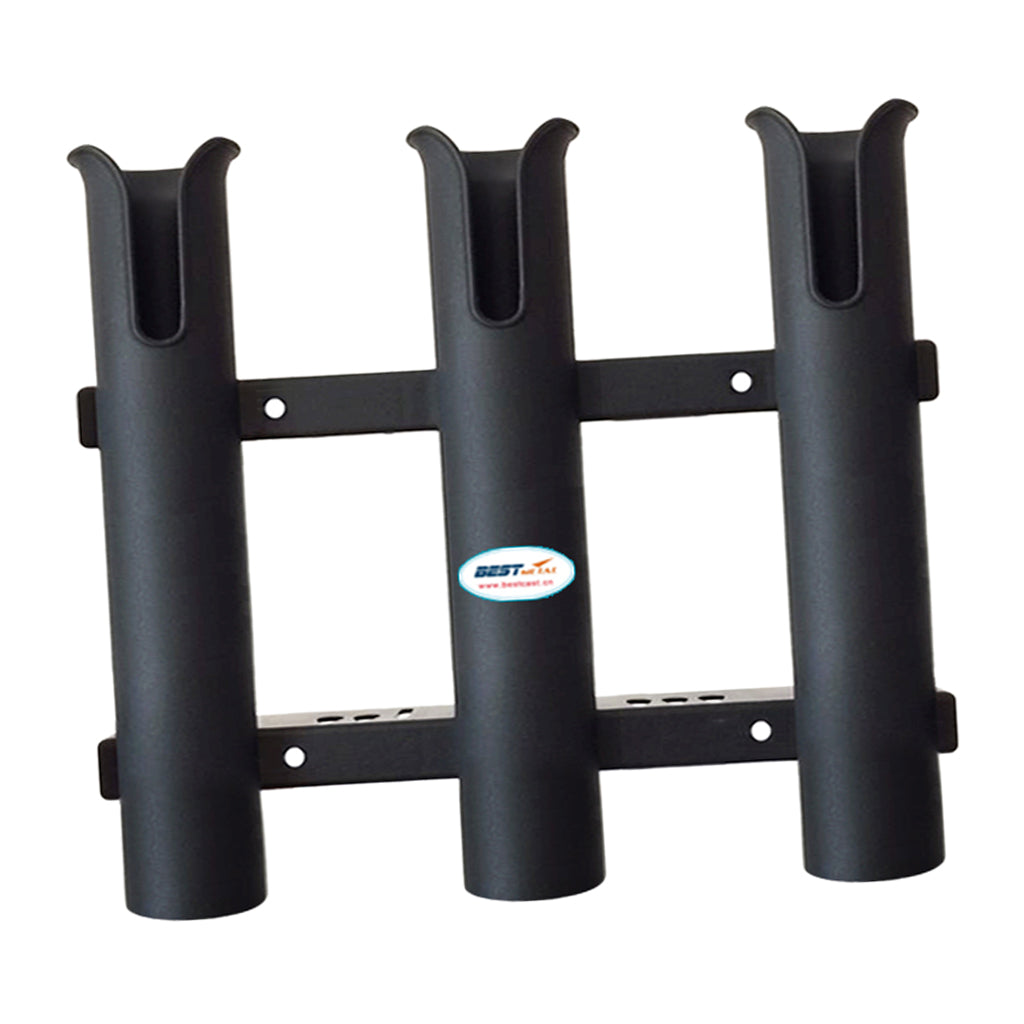 3 Tubes Link White Plastic Fishing Rod Racks Fishing Rod Racks Holder