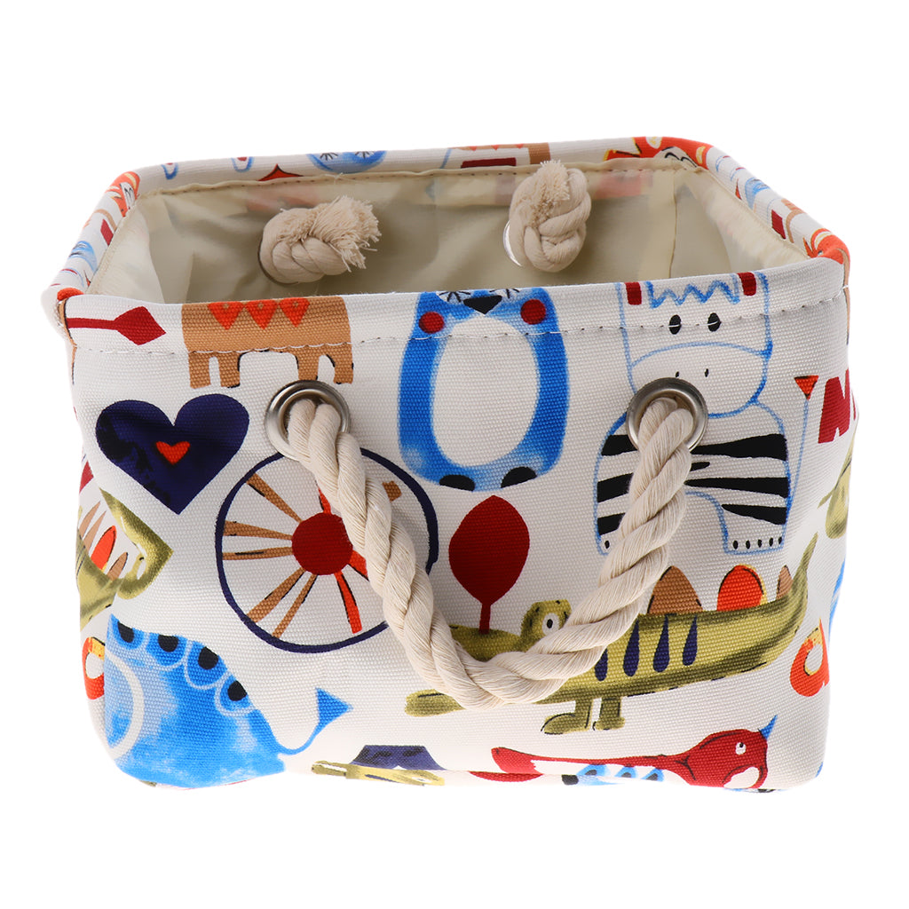 animal print storage basket baby diaper bag organizer hamper bin L