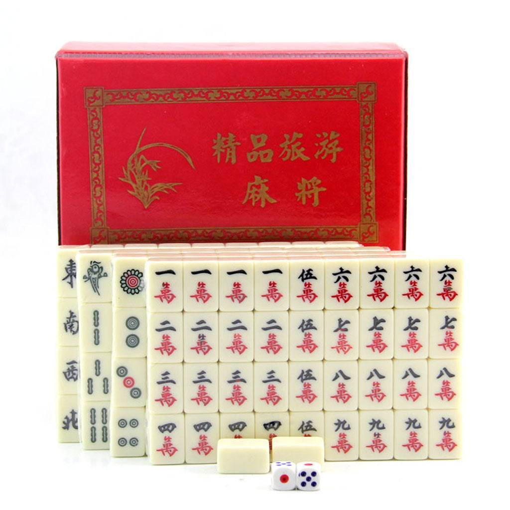 Chinese Mini Mahjong (Mahjongg Mah Jongg Mah-Jongg Majiang) Travel Game Set