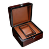 Premium Wooden Watch Box Single Gird Holder with Removable Cushion Showcase