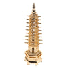 Home Decor Wenchang Pagoda Tower Statue Fengshui Ornament Golden L