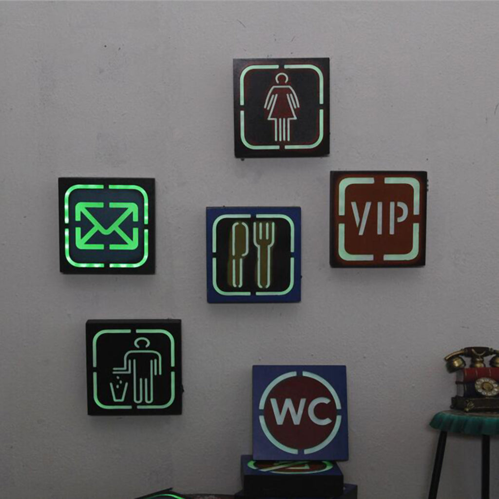 Wall Decoration Lightbox No Smoking LED Illuminated Signs Envelope