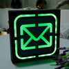 Wall Decoration Lightbox No Smoking LED Illuminated Signs Envelope